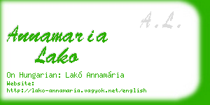 annamaria lako business card