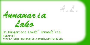 annamaria lako business card